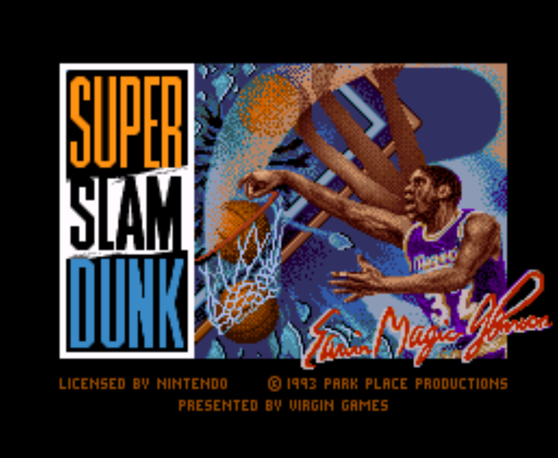 Super Slam Dunk Title Screen